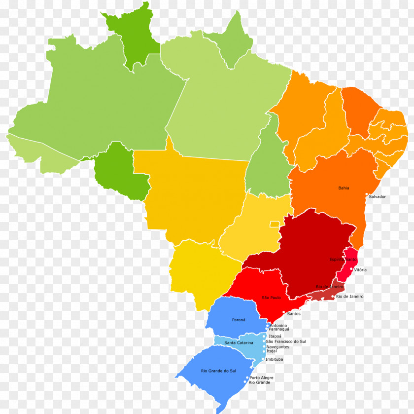 Rio Brazil Mapa Polityczna Clip Art PNG