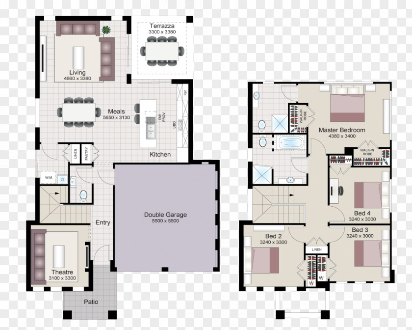 Twenty-four Solar Term Floor Plan Facade House PNG