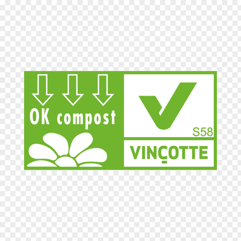 Materbi Plastic Bag Compost Biodegradation Vinçotte Label PNG
