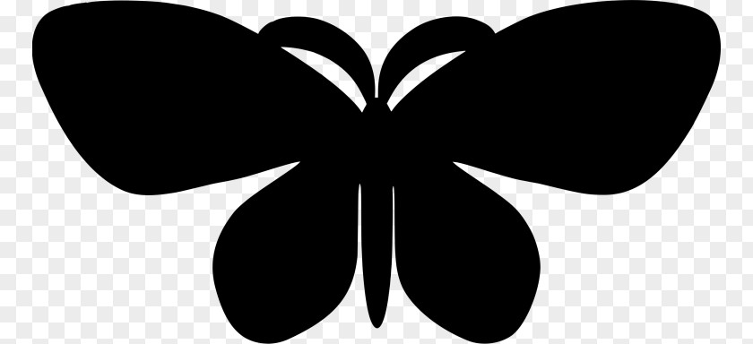 Silhouette Butterfly Clip Art PNG