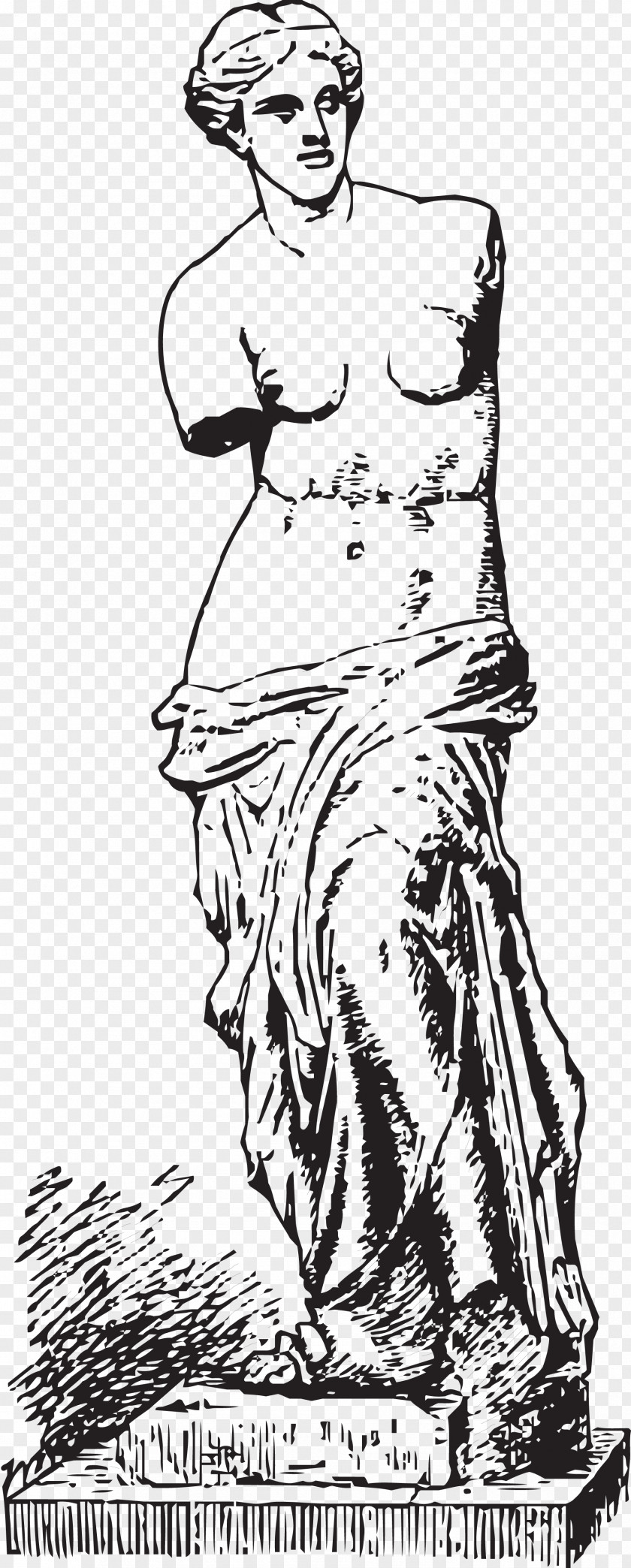 Venus De Milo T-shirt Drawing Statue PNG