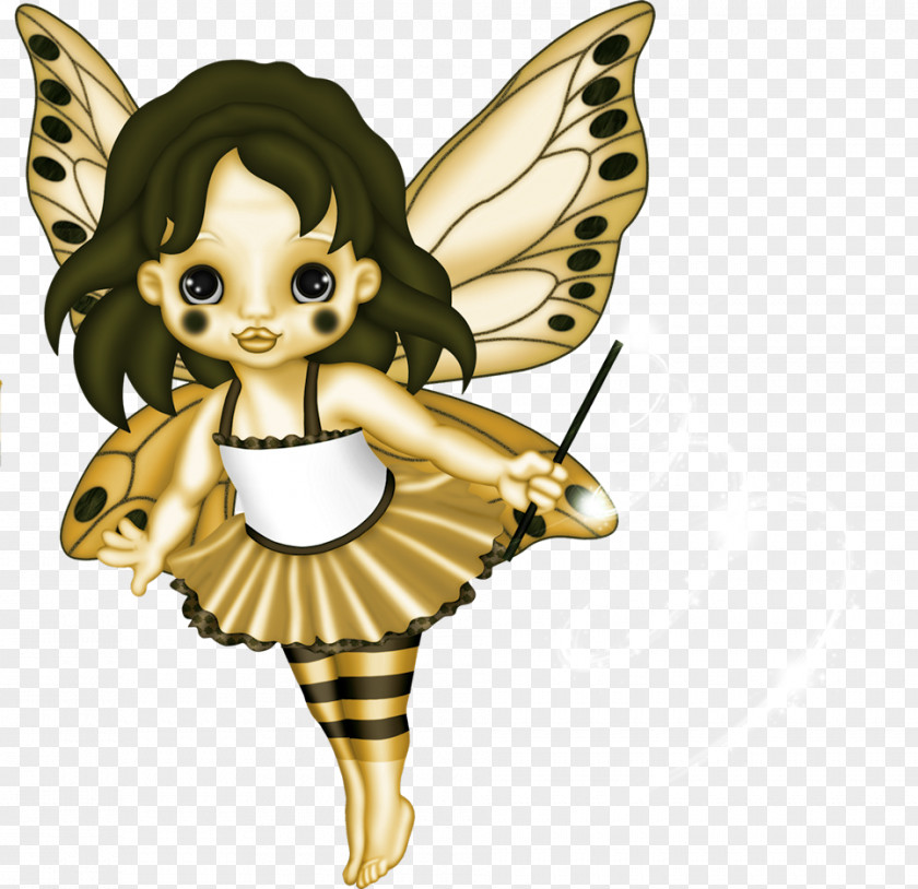 Autumn Elements Fairy Insect Cartoon PNG