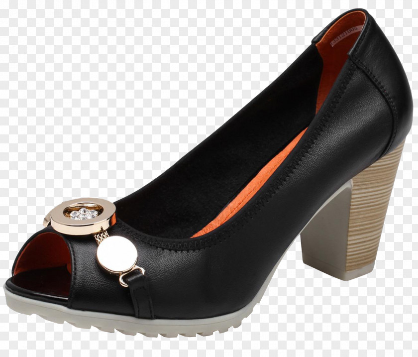 Black Fish With High Heels High-heeled Footwear Shoe Designer PNG