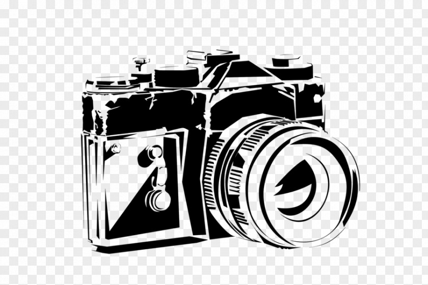 Camera Sketch Stencil Photography Art PNG
