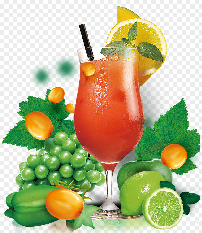 Fruit Juice Sea Breeze Mai Tai Cocktail Orange Drink PNG