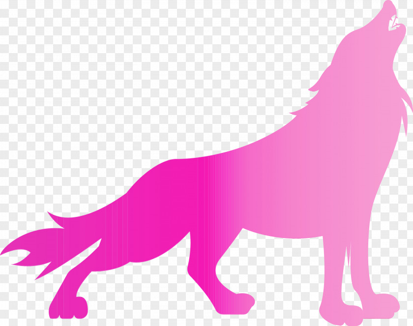 Pink Purple Animal Figure Magenta Tail PNG
