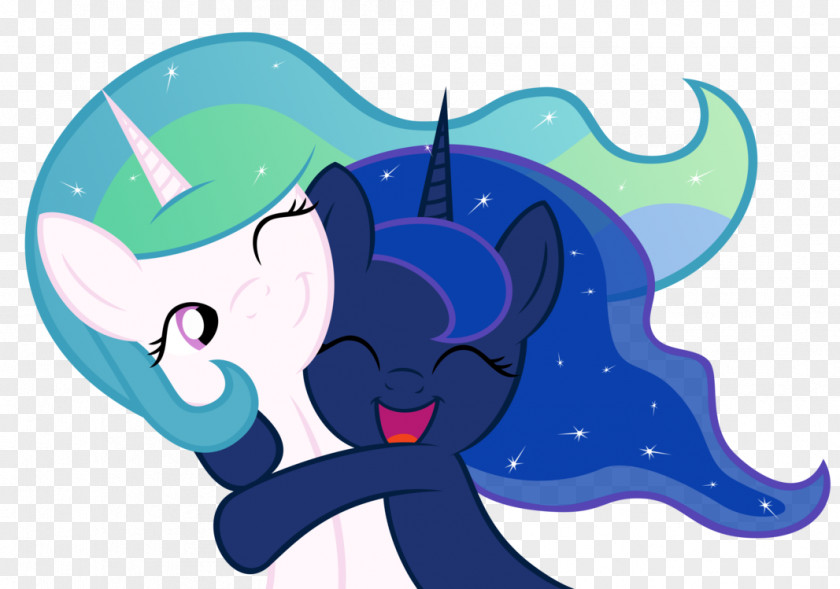 Shy Kiss Pony Princess Celestia Pinkie Pie Luna Rainbow Dash PNG
