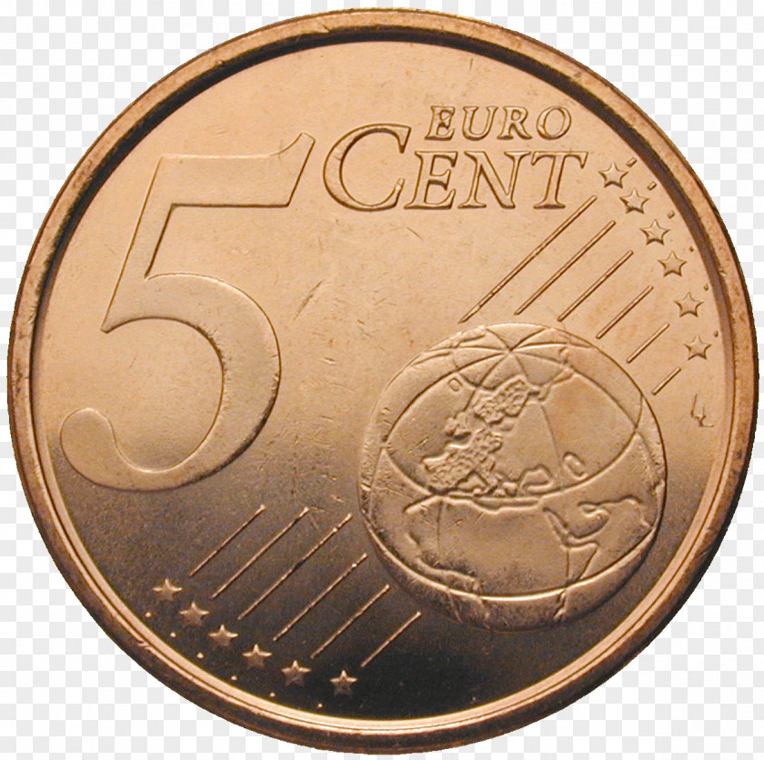 Coin 1 Cent Euro Two Pence Penny 5 PNG