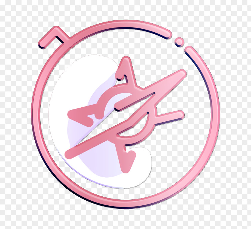 Symbol Airplane Social Media Icon PNG