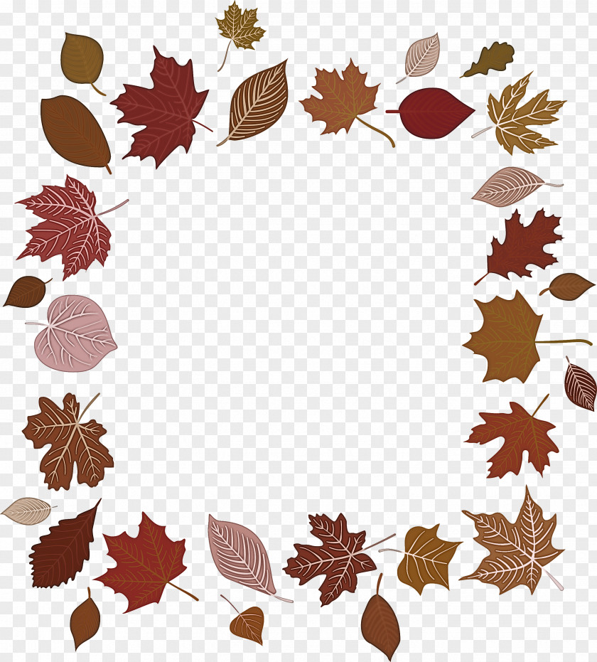 Autumn Frame Leaves PNG