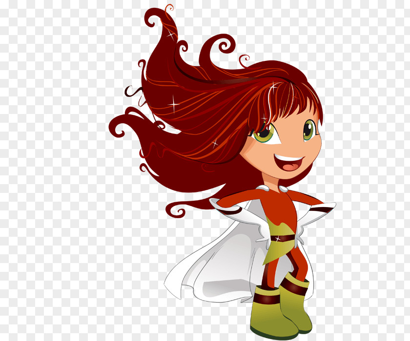 Redhead Fairy Clip Art PNG