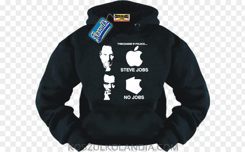 Steve Jobs Portrait Koszulkolandia Hoodie Bluza Top PNG