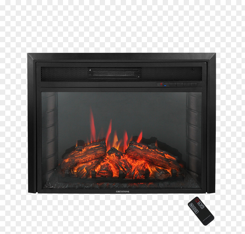 Wide Canopy Hearth Heat Electric Fireplace Insert PNG