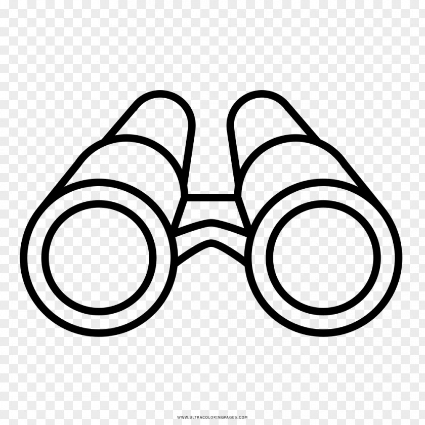 Binoculars Drawing Coloring Book Glasses PNG