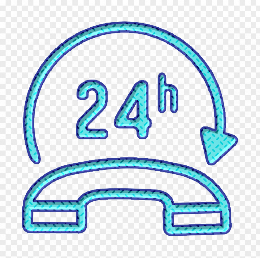 Emergency Icon 24 Hours Phone Attention Service Business PNG