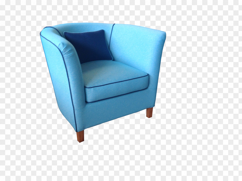 Armchair Furniture Chair Cobalt Blue Aqua PNG