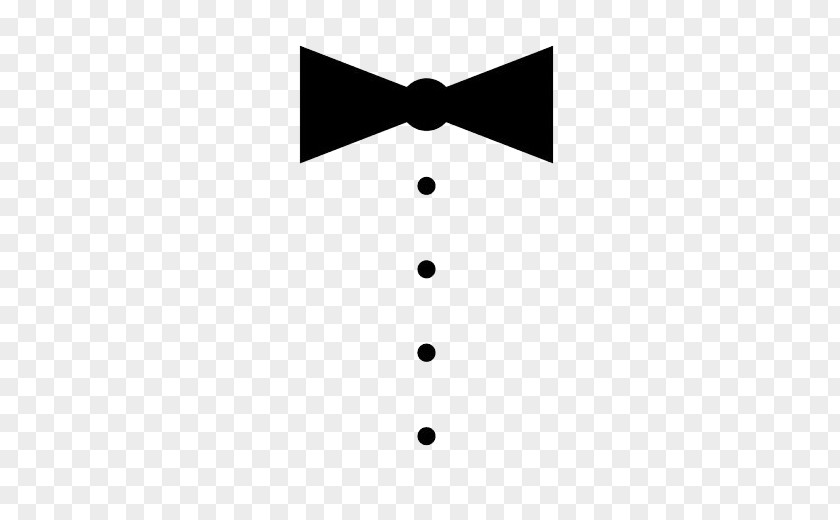 Black And White Dot Bow Tie PNG