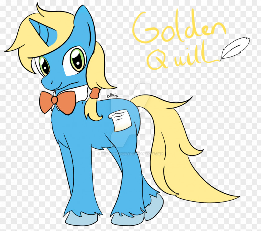 Golden Bubbles Pony Horse Fox Clip Art PNG