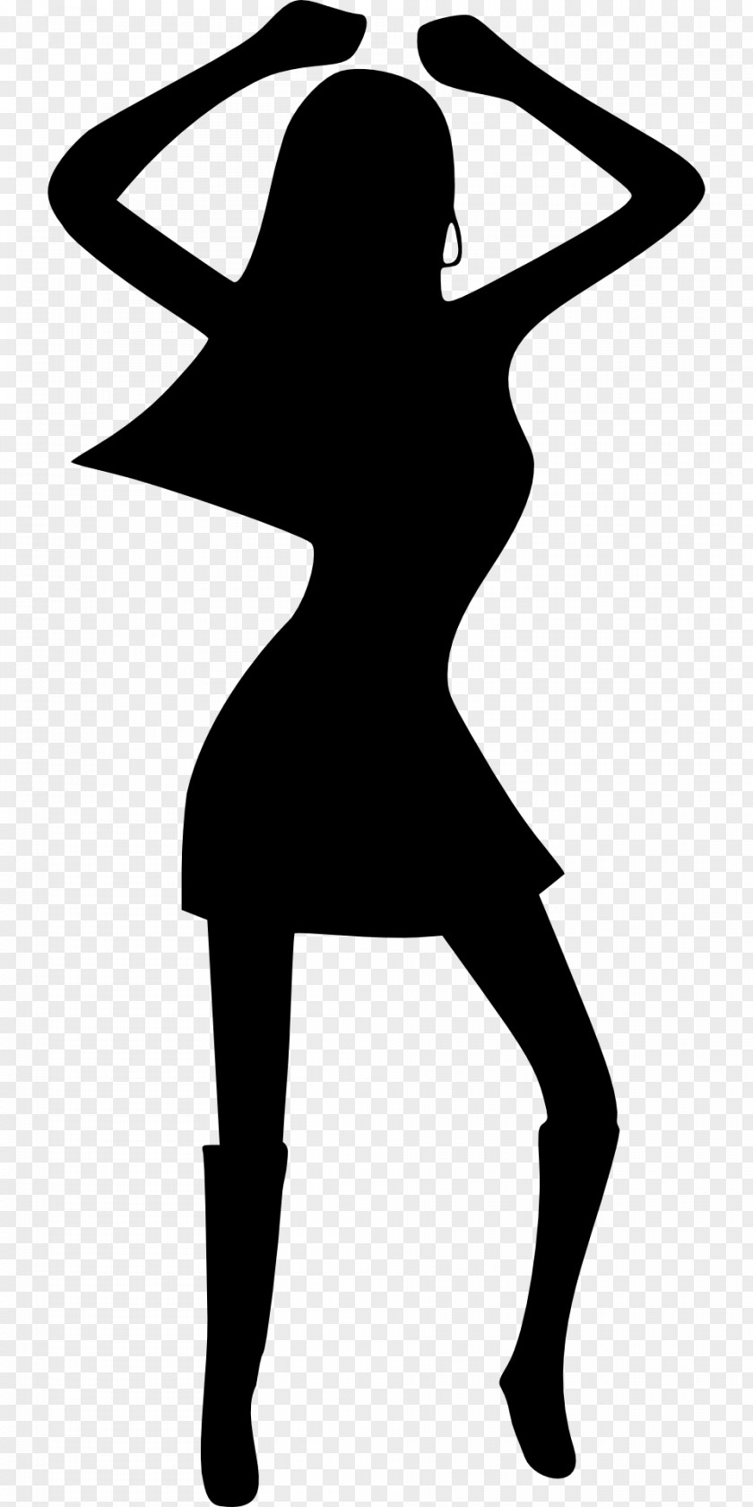 Silhouette Dance Party Disco PNG