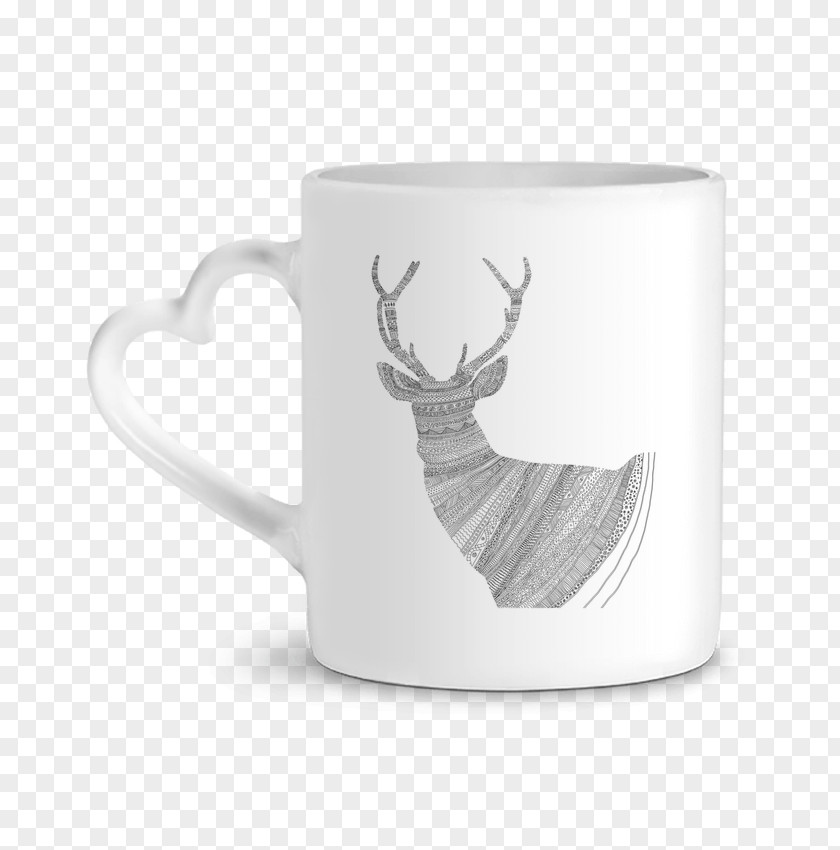 Stag Coffee Cup Mug Ceramic Art Teacup PNG