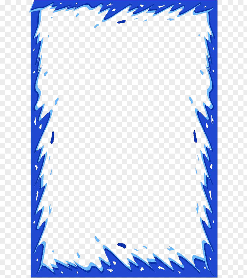 Blue Pattern Border Picture Frame Photography PNG