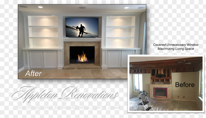 Entertainment Centers & TV Stands Home Theater Systems Furniture Fireplace PNG