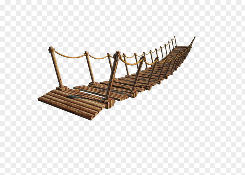 Puente Plank Timber Bridge Wood Simple Suspension PNG