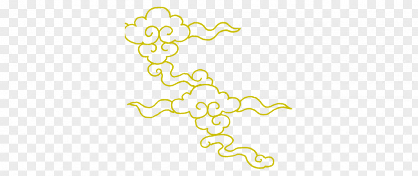 Cloud Yellow Pattern PNG