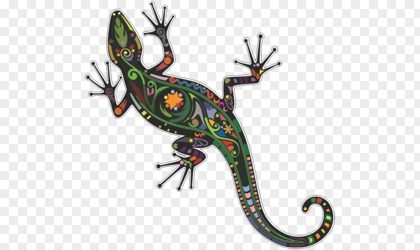 Lizard Salamander Wall Decal Gecko PNG