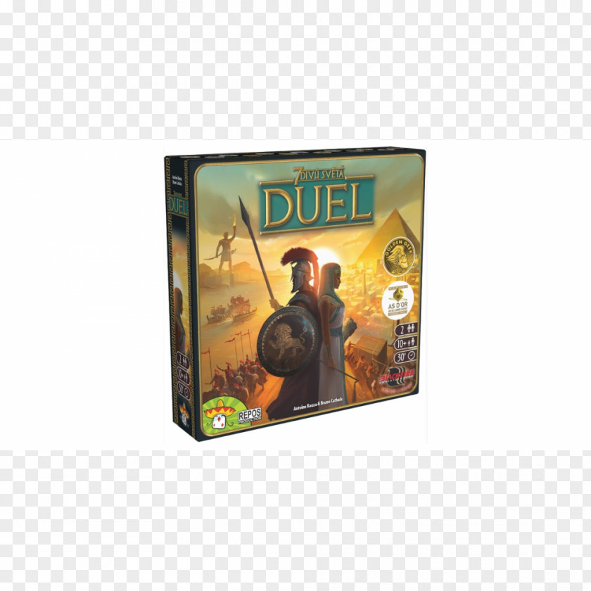 Repos Production 7 Wonders Duel Board Game PNG