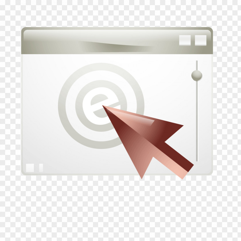 Textured Gray Page Cursor Triangle Brand PNG