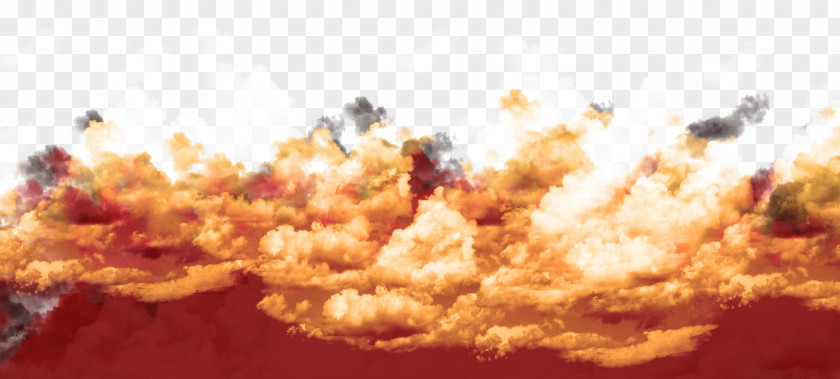 Creative Fire Clouds Sunset Background Cloud Afterglow PNG