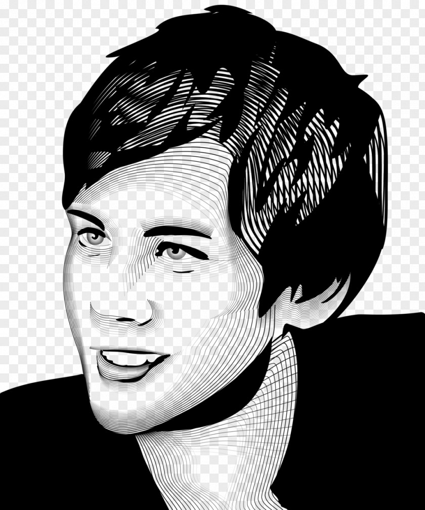 Portraits Vector Black And White Portrait Photography PNG
