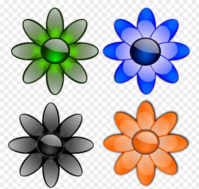 Open Flowers Flower Clip Art PNG