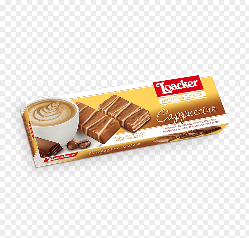 Coffee Quadratini Cream Waffle Cappuccino Loacker PNG