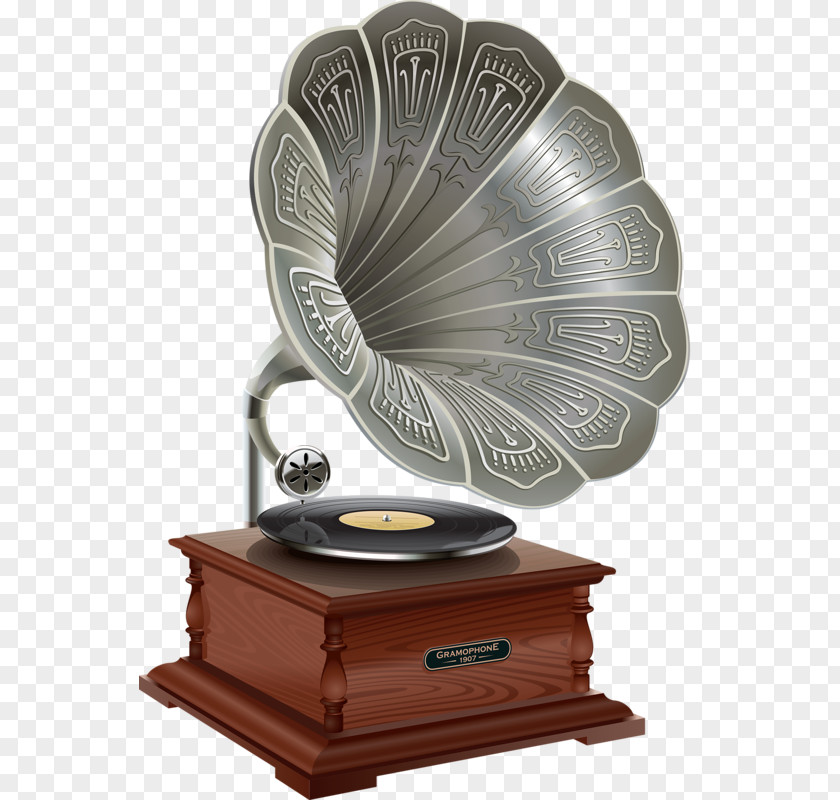 Flowerhorn Phonograph Record Clip Art PNG