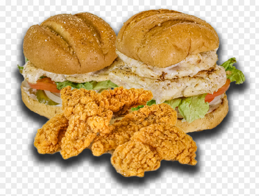 Fried Chicken Slider Breakfast Sandwich Hamburger Buffalo Burger PNG