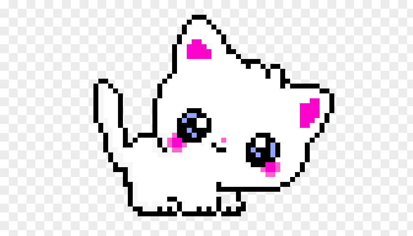 Kitten Cat Pixel Art Cross-stitch Bead PNG