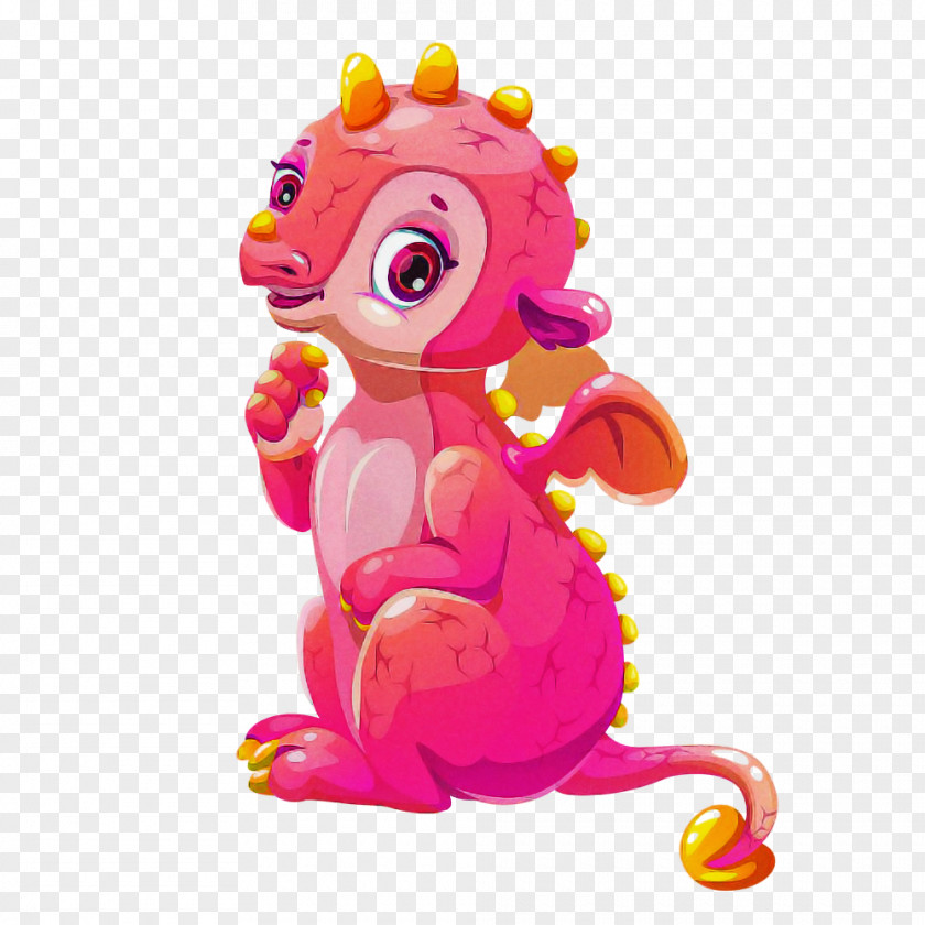 Pink Toy Animal Figure Cartoon Magenta PNG