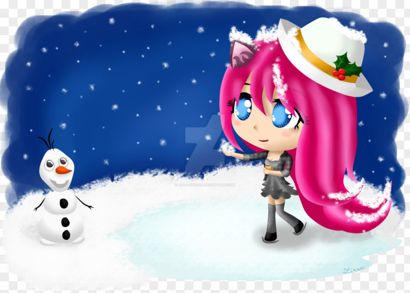 Winter Christmas Ornament Cartoon Desktop Wallpaper PNG