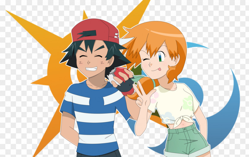 Ash Alola Misty Ketchum Brock Pokémon Sun And Moon Pikachu PNG