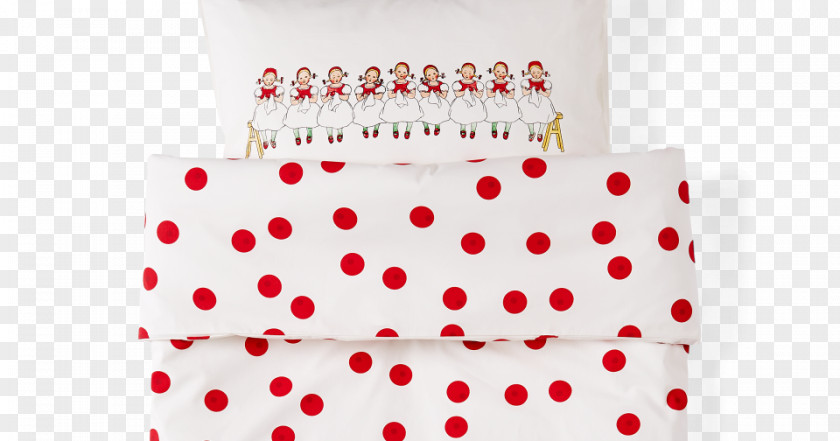 Elsa Beskow Polka Dot Textile PNG