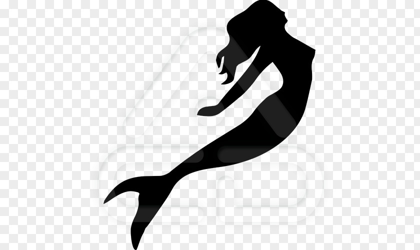 Rollups Ariel Mermaid Silhouette Clip Art PNG