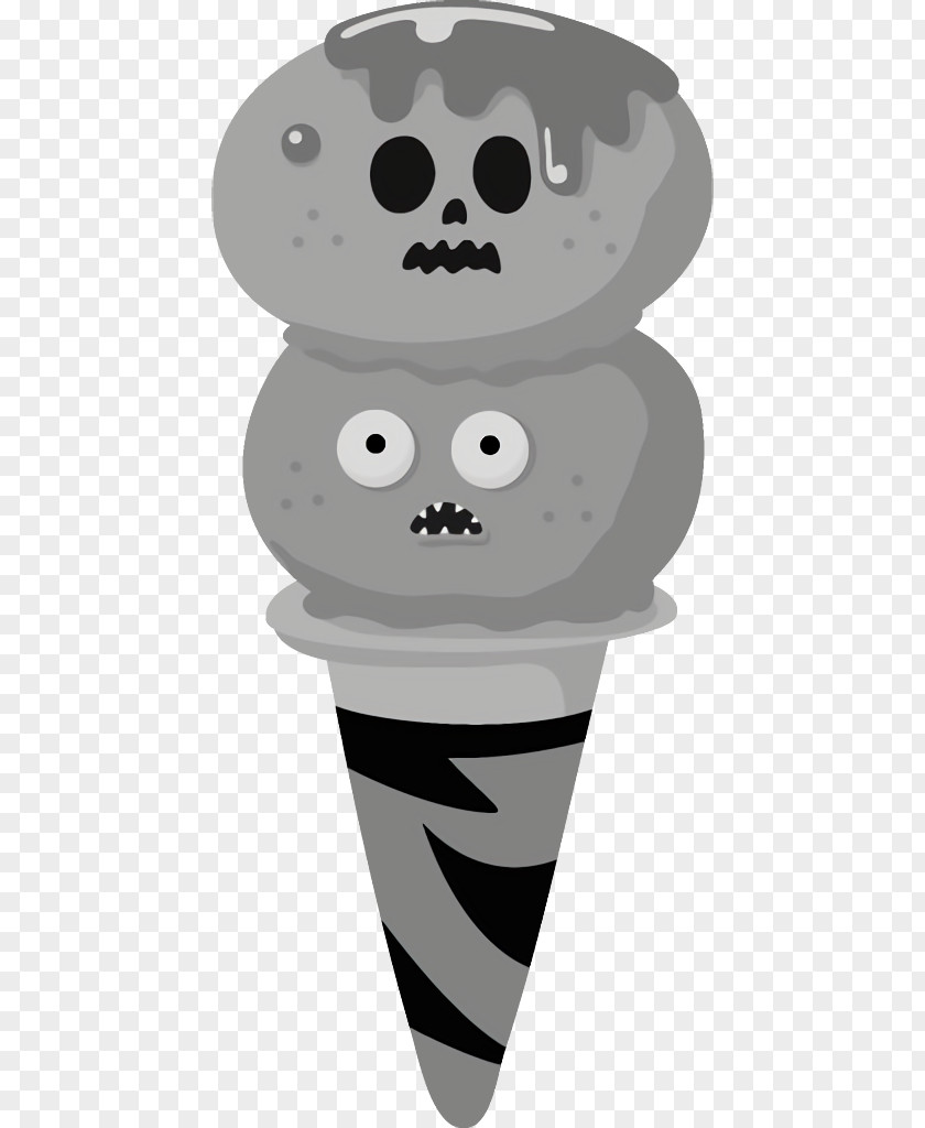 Dessert Frozen Ice Cream Halloween PNG
