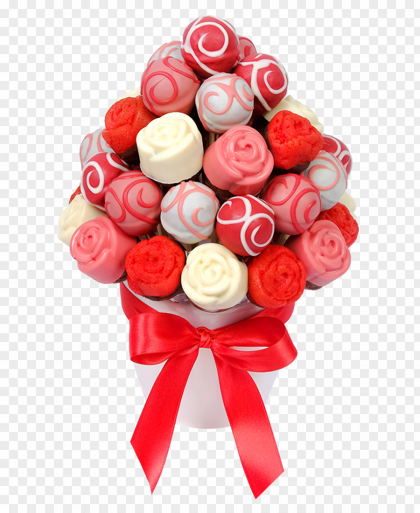 Gift Flower Bouquet Cake Pop Muffin PNG