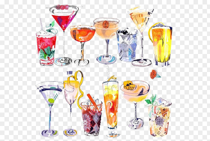 Drink Cocktail Drawing Art Illustration PNG