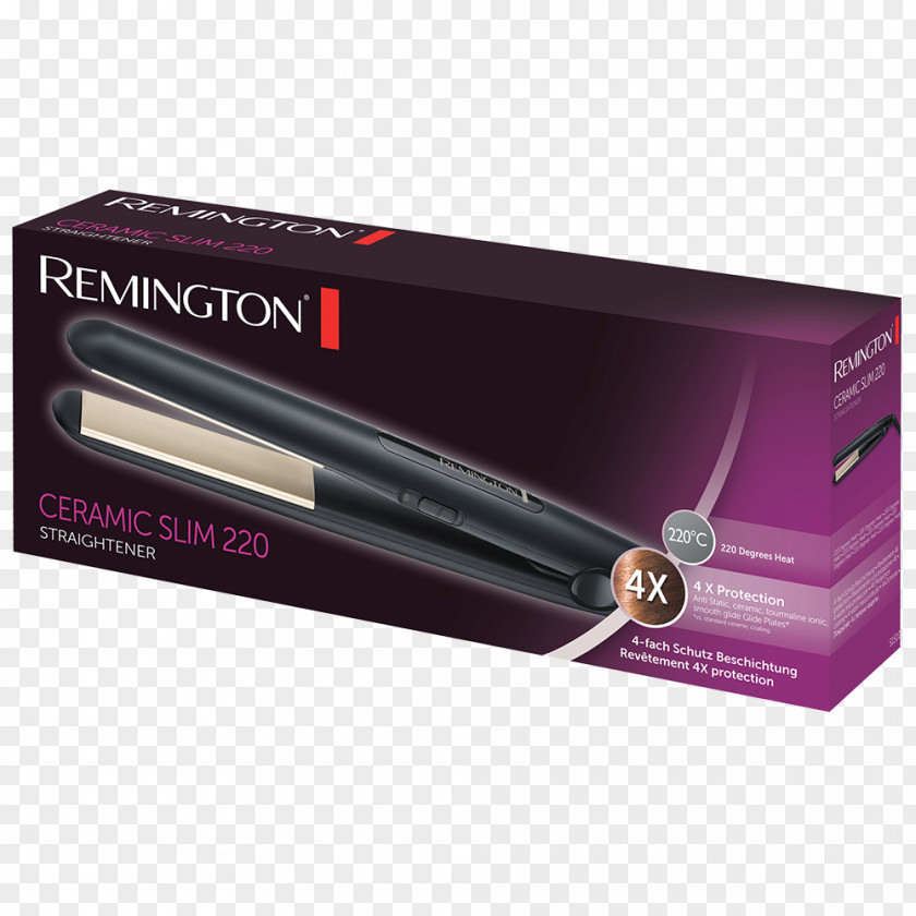 Rem Hair Iron Ceramic Straightening Remington Arms PNG