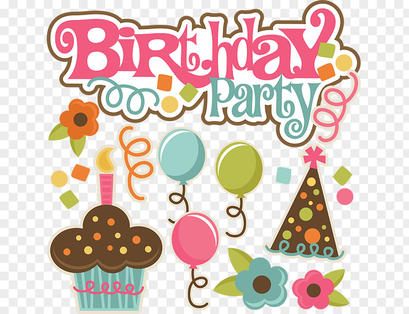 Bithday Girlfriend Paper Party Clip Art PNG