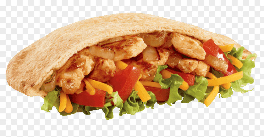 Chicken Fajita Fast Food Sandwich Pita Hamburger PNG