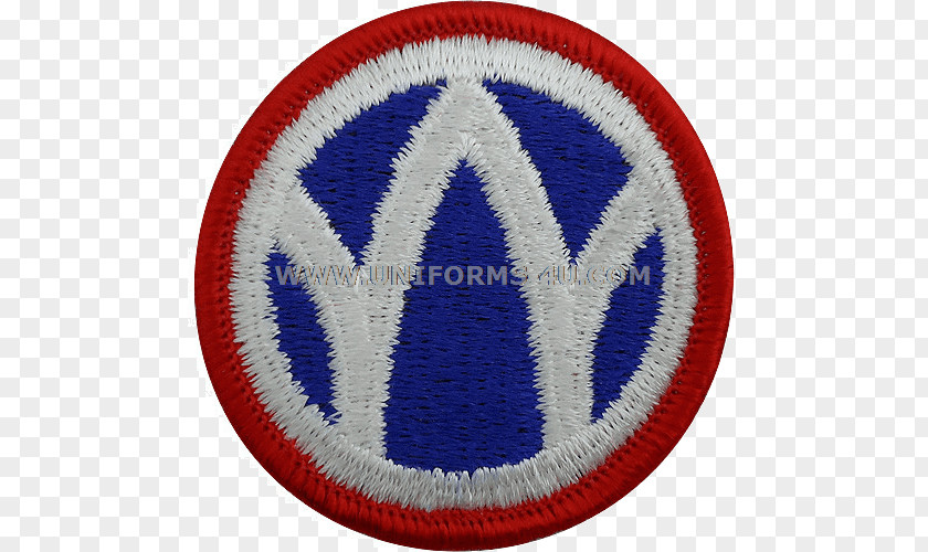 Colour Patch Emblem Badge 89th Infantry Division Embroidered PNG
